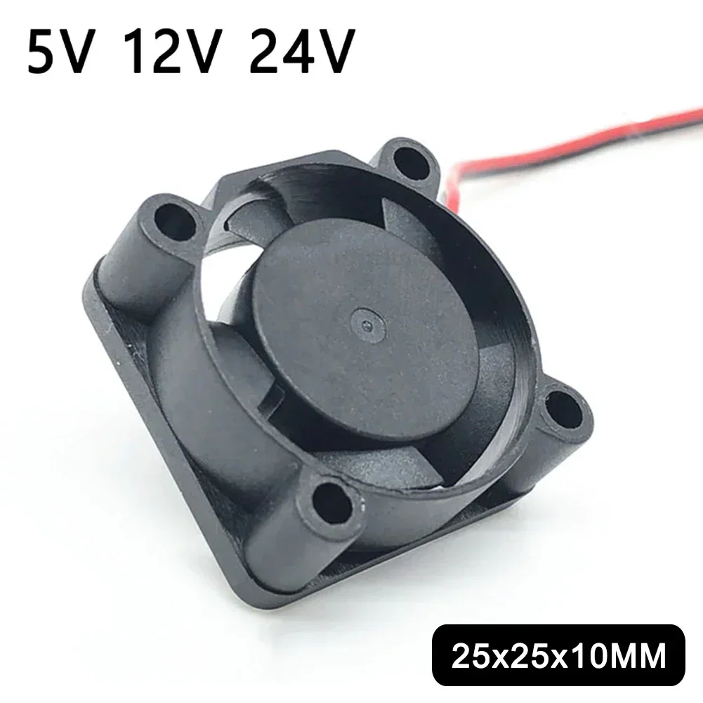 5V 12V 24V Ball/Sleeve Axial Cooler Hydraulic Bearing 25x25x10mm Mini Cooling Fan 2510 25mm Centrifugal Electric 3D Printer Fan