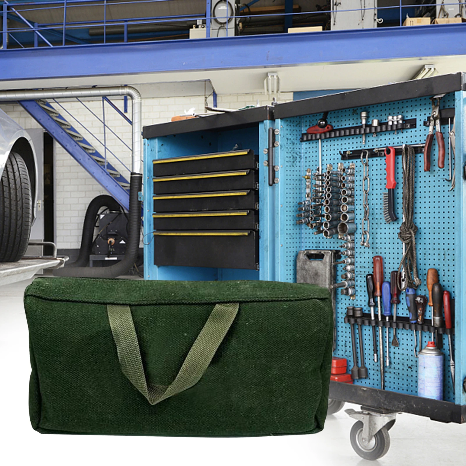 Duurzame dikke canvas tas Gereedschapstas Koffer Multi draagbare opbergorganisator Instrumentkoffer voor thuisgadgets Elektrisch gereedschap