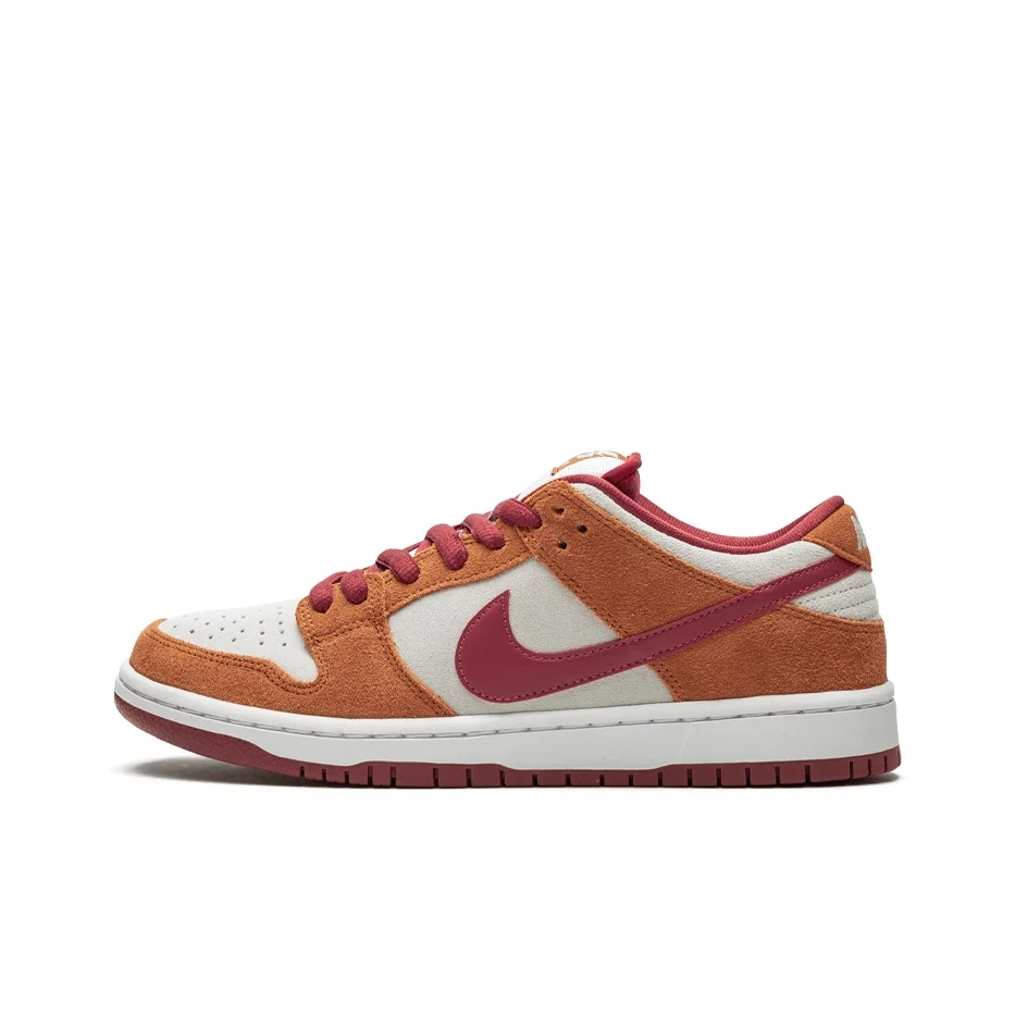 Zapatillas de Skateboard Nike Dunk SB Unisex de Caña Baja Marrón, Amarillo, Blanco BQ6817-202