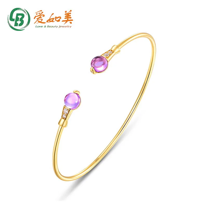 

Geometric Color Treasure Bracelet Open Women's 18K Gold PT950 Platinum Silver Plated 7-Layer Gold Plated Gold Simplified