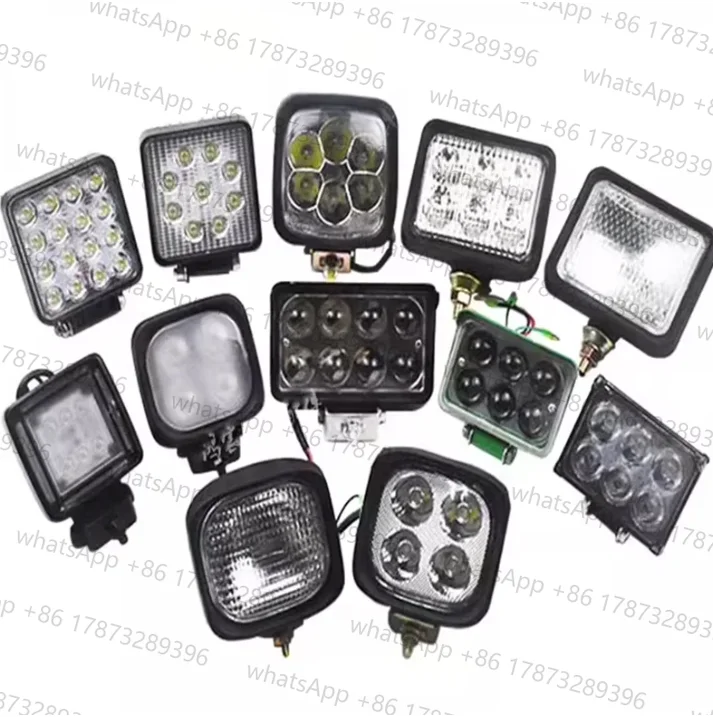 Forklift 4-Bead 6-Bead 9-Bead 16-Bead LED Ultra Bright Headlights 12V-24V 12V-48V 12V -80V THREAD 8MM