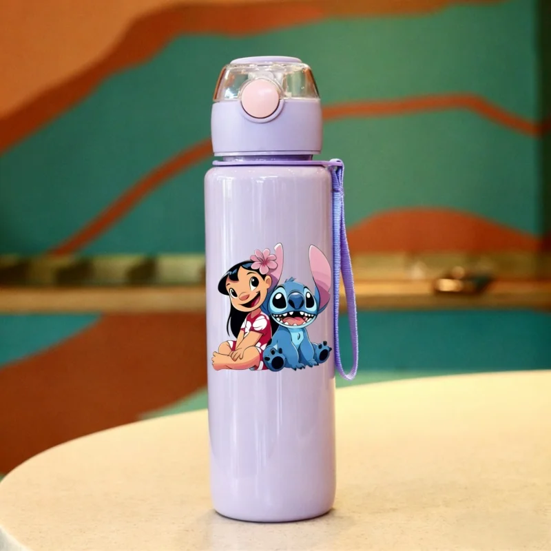 3D Printed Cartoon Pattern Water Bottle, Fade-Resistant, Scratch-Proof, Leakproof Large-Capacity Cup with High Collectible Value