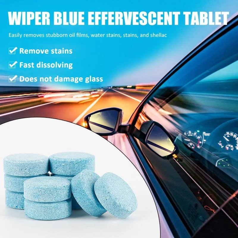 10PCS/Lot Car Universal Automobile Accessories Spray Cleaner Windshield Cleaner Effervescent Tablets Glass Water Solid Cleaner