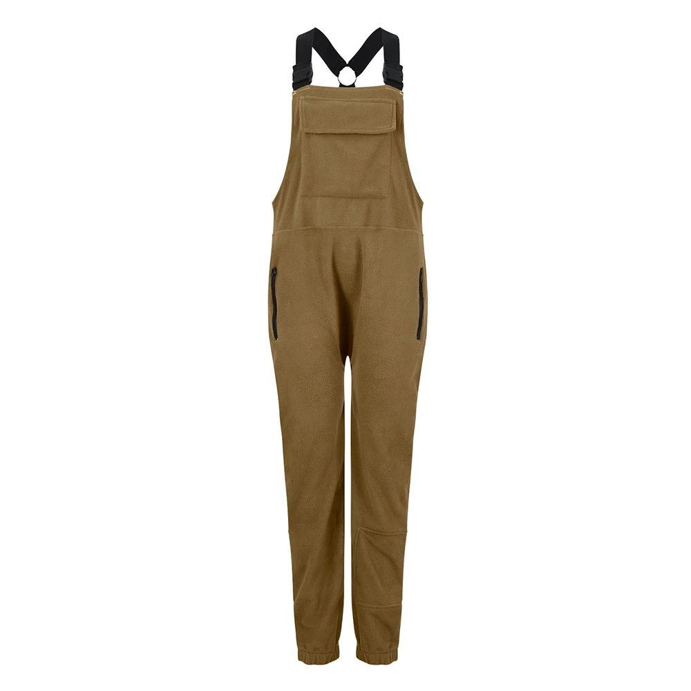 

Womens Fleece Overalls One-Piece Bibs Jumpsuits Adjustable Suspender Straps Warm Winter Fuzzy Ski Pants Pantalones De Mujer