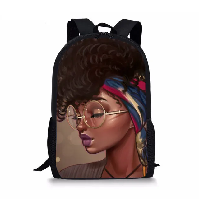 Bolsas de libros mágicos para niñas Afro negras, mochila escolar africana para niños de primaria, mochilas multiusos con estilo americano