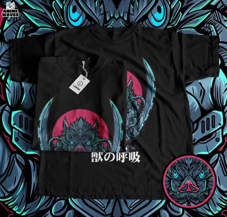 

Футболка унисекс Wild Samurai — графика японского аниме, дизайн эпохи Taisho, жестокая одежда, традиционный японский стиль, Epic D