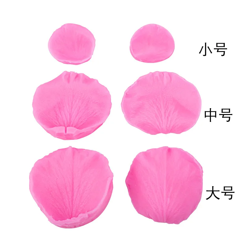 Fondant Multiple Double-sided Textured Stamping Die Large Rose Petal Silicone Mould 17-159