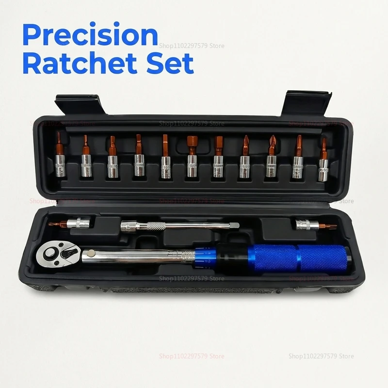 Precision Quick Release Torque Wrench Adjustable Ratchet Anti Slip Grip for Automotive Motorcycle Bike Mechanical DIY Repair