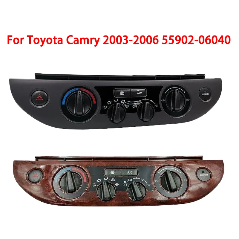 

Dashboard Climate Control Heater A/C Switch Panel Bezel Vent for Toyota Camry 2003 -2006 55902-06040 Accessories
