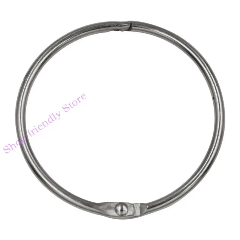 594A 10Pack Loose Leaf Book Binder Rings Key Rings O-Ring for School Office-Home