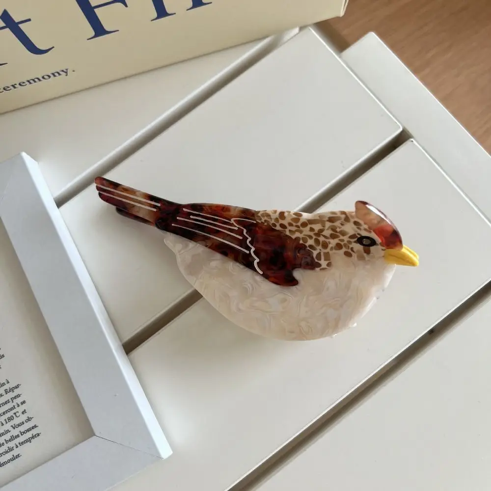 Cute Cartoon Animal Shark Clip Woodpecker Korean Style Acetic Acid Hair Claw Creative Headwear Swallow Bird Hair Claw Girls