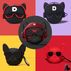 Cartoon Fashion Earphone Cover for Airpods Pro Case Silicone Bulldog Case for Airpods 3 Cover Charging Box Protective Bag