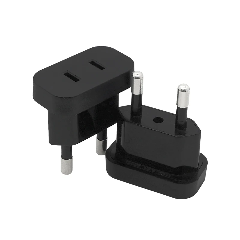1PCS 4.0mm 4.8mm pins Safety Retardant Material Power Plug Converter Travel Adapter US to EU Europe High Power