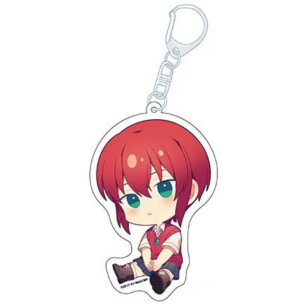 Anime Ancient Magus Bride Arcylic Keychain Cartoon Figure Hatori Chise Angelica Varley Figures Pendant Key Chain For Women Gifts