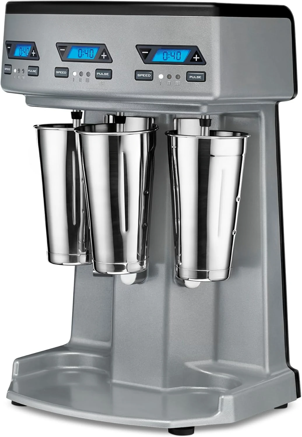 Commercial WDM360TX Heavy-Duty Triple Spindle Drink Mixer, Each Spindle Has Independent 1hp Motor, with Countdown Timer