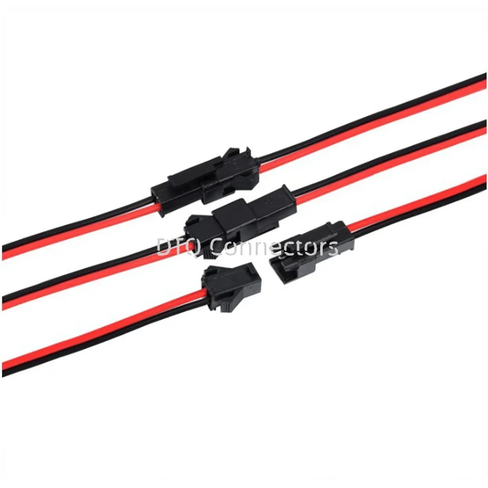5 10 20 Pairs 15CM JST SM 2 Pin Plug Male Female Wire Connector Terminal Line Cable Pigtail Plug for LED Strip Light Tape Lamp