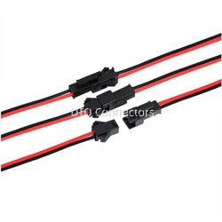 5 10 20 Pairs 15CM JST SM 2 Pin Plug Male Female Wire Connector Terminal Line Cable Pigtail Plug for LED Strip Light Tape Lamp