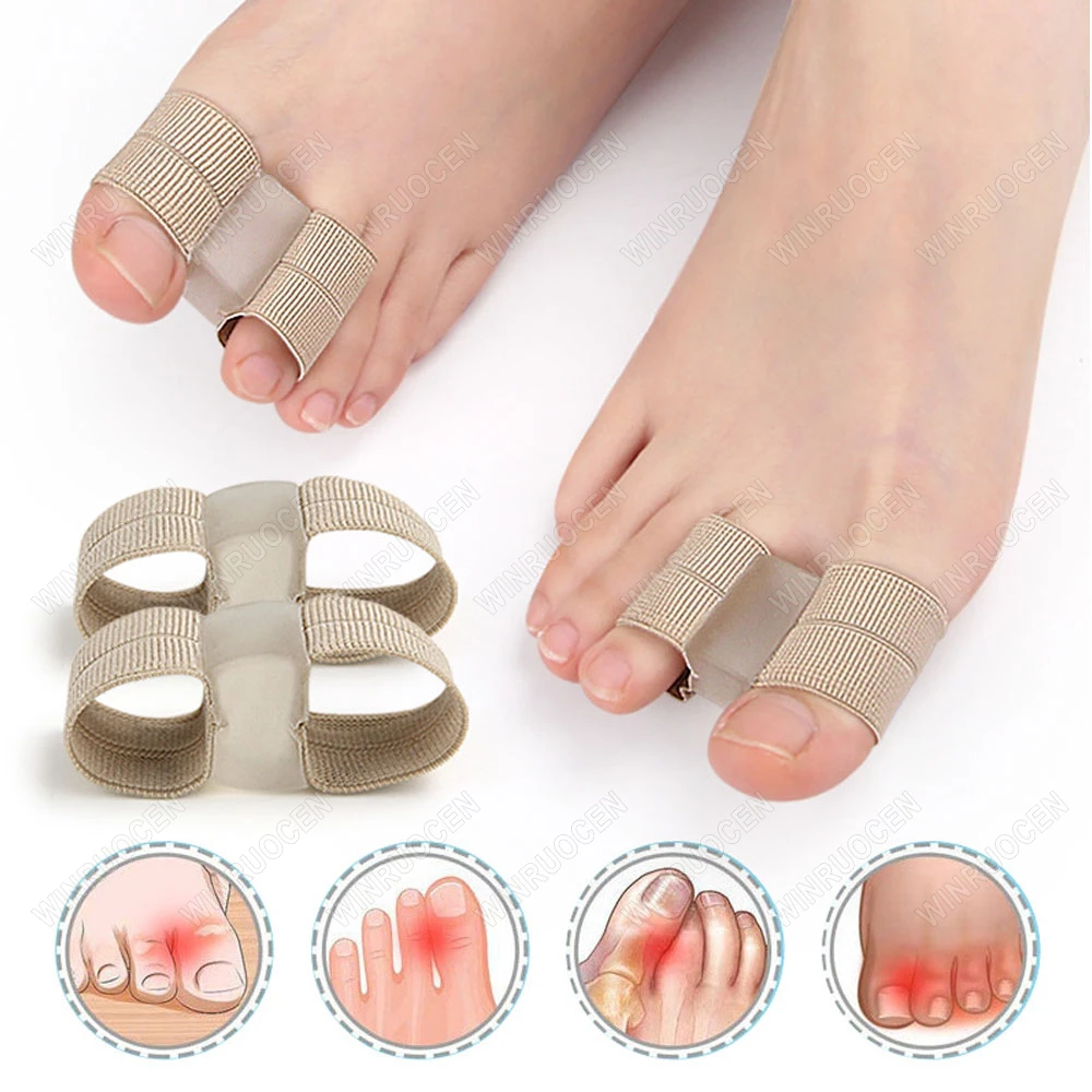 Foot Care Tool Silicone Toe Spreader Separator Bunion Hallux Valgus Corrector Thumb Finger Correction Straightener WINRUOCEN