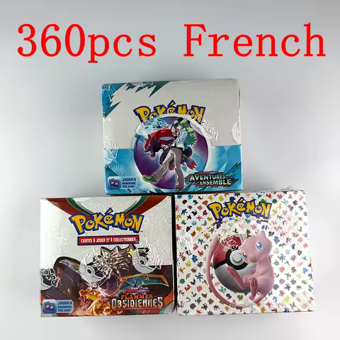 360PC French Pok&eacute;mon TCG: AVENTURES ENSEMBLE,151,FLAMMES OBSIOIENNES Flames Booster Box Pokemon Cards Game 36 Pack Box