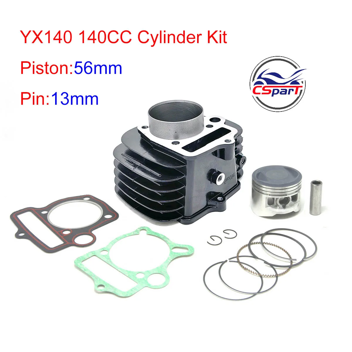 

YX140 140cc Cylinder Piston Ring Gasket Kit For 56mm Bore YinXiang 140cc 150cc 1P56YMJ 1P56FMJ 1P56FMJ-5 Engine Dirt Pit Bike