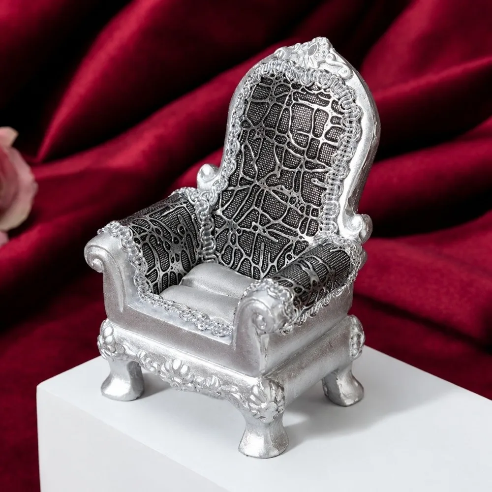 Luxury Sofa Model Ring Storage Box Multifunction Decorative Furniture Model European Creative Couch Shaped Jewelry Box
