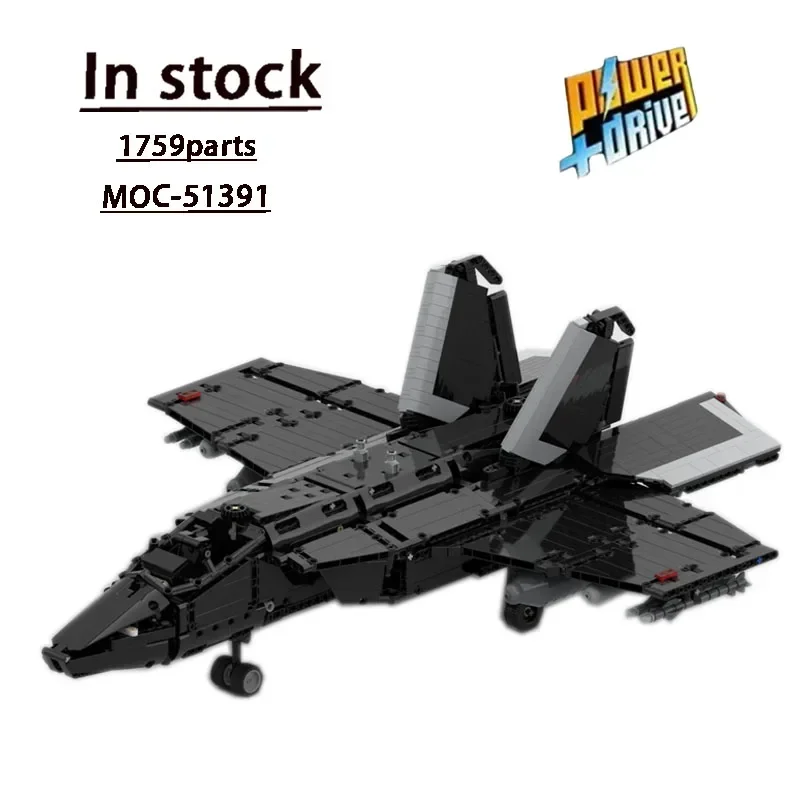 MOC-51391F35B Air Fighter Assembly Stitching Building Block Model 1759 Parts Kids Birthday Custom Building Blocks Toy Gift