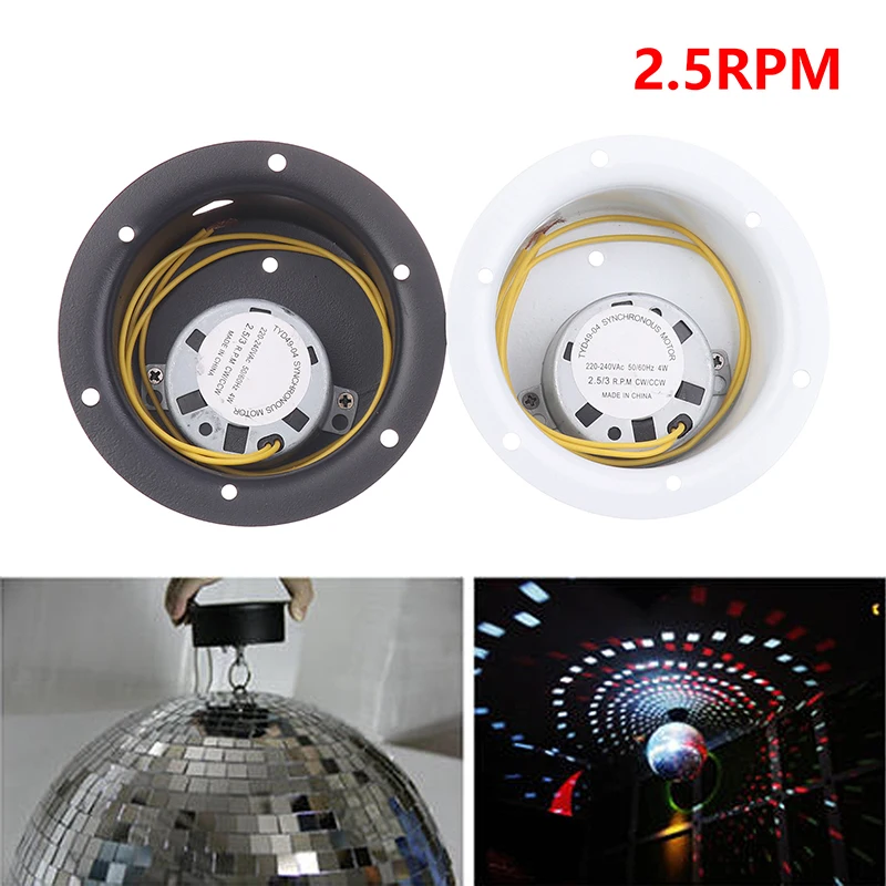 

Мотор для вращения стеклянных шаров AC110V/AC240V, 2,5 об/мин, для потолочных светильников, сценических световых панелей, KTV, DJ-оборудования