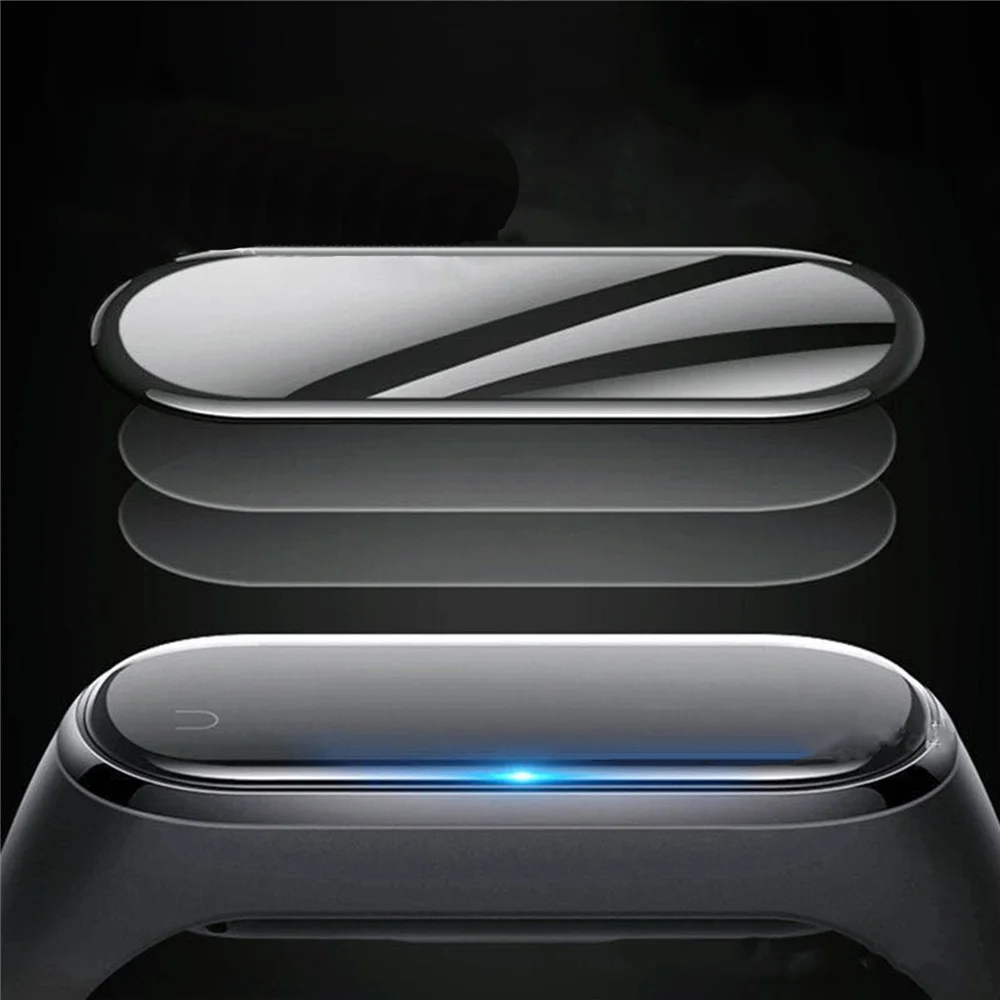 

Full Cover Screen Protective Film Soft Black Edge Film Screen Protector for Mi Band 7 Miband 7 Smart Bracelet Accessories