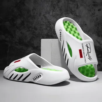 बेबली महिलाओं के कॉर्क फुटबेड स्लाइड पुरुषों के सैंडल, समायोज्य बकल के साथ गर्मियों में आउटडोर सैंडल, समुद्र तट सैंडल, अवकाश पूल सैंडल 10 best sales पुरुष स्लाइड - №7