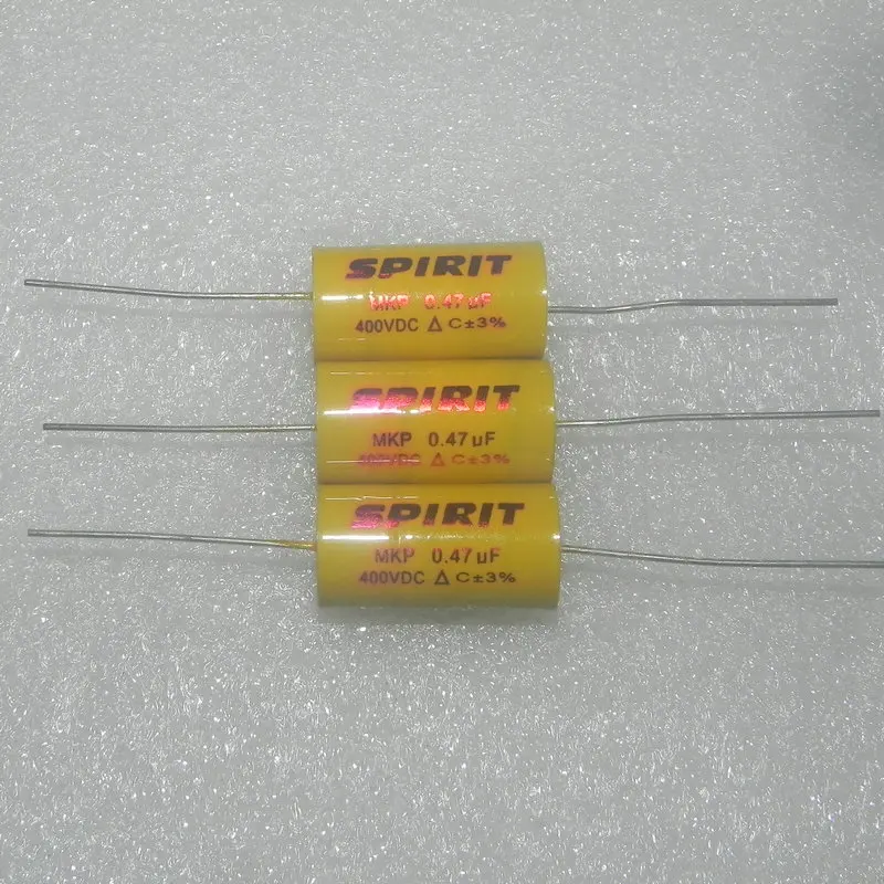 10PCS/LOT  400V 0.47UF MKP Low Loss Axial Audio Film Capacitor