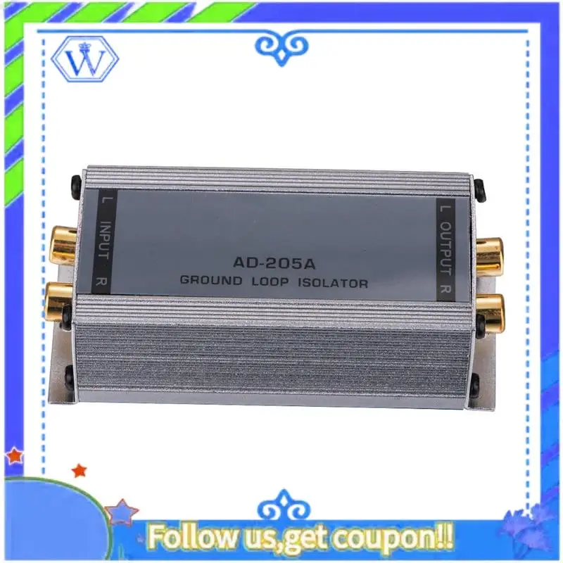 

M46K-Ground Loop Isolator Line Level Converter High To Low Rca To Rca Ad-205A