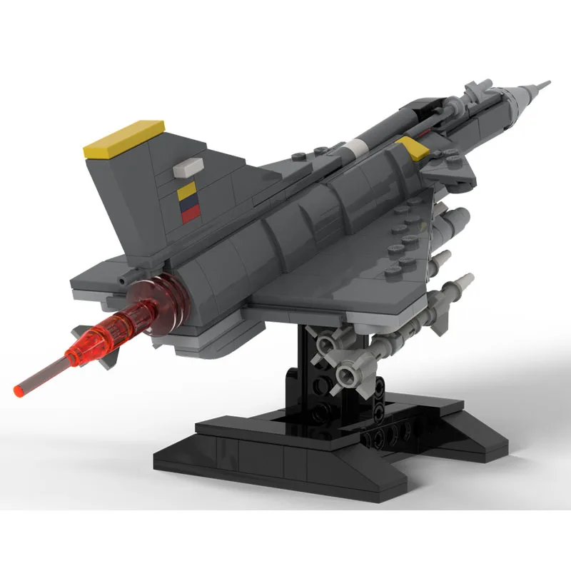 MOC-243140 Fighter Building Block Modello Kfir C.10 Mattoni Set di aerei militari Regali creativi Scienza Giocattoli per adulti 329PCS Warcraft