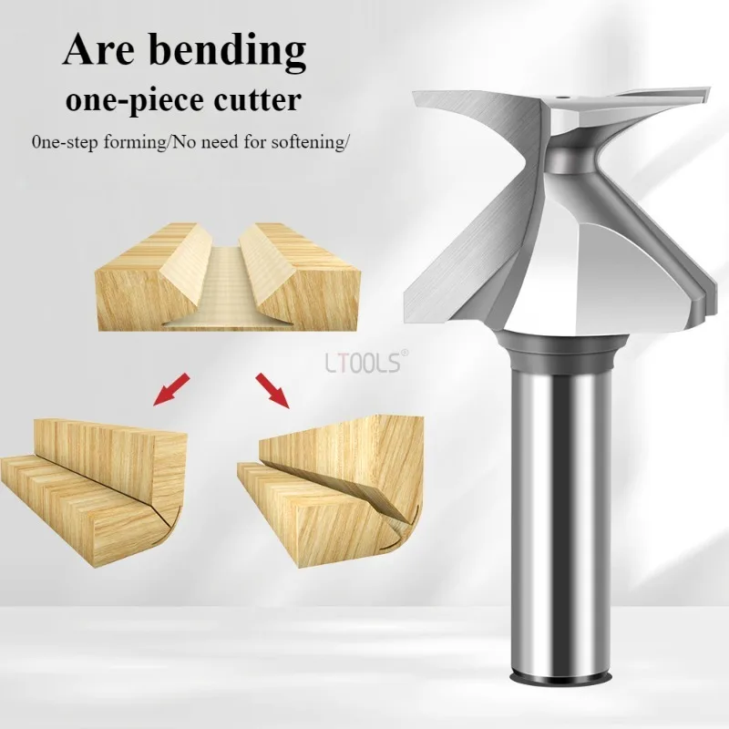 Arc Bending Integrated Knife Forming Knife R18/30/50 Router Bits for Wood Door/Wall Cabinet 1/2 Inch/12mm Shank Woodwork Tools