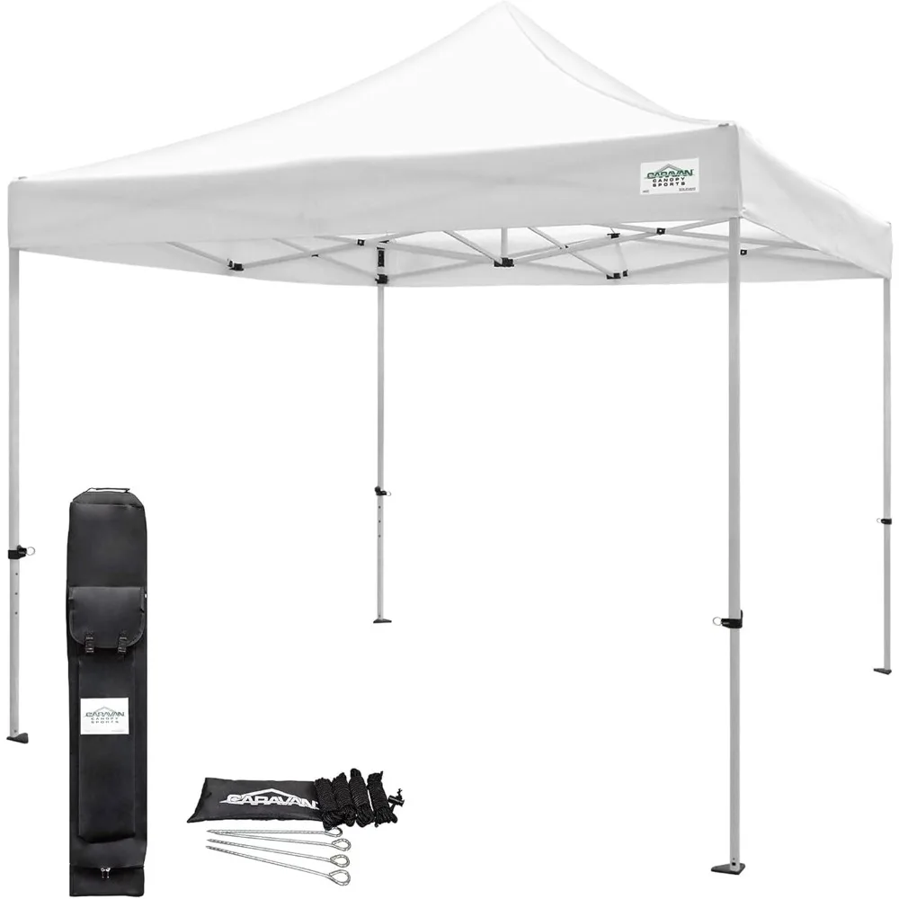 

Light-Duty Steel Commercial Instant Canopy Kit, White, 10' x 10'