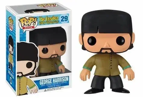 FUNKO POP The Beatles Singer John 27# Paul 28# George 29# Ringo 30# Blue 31# PVC Action Figure Collectible Model Toys