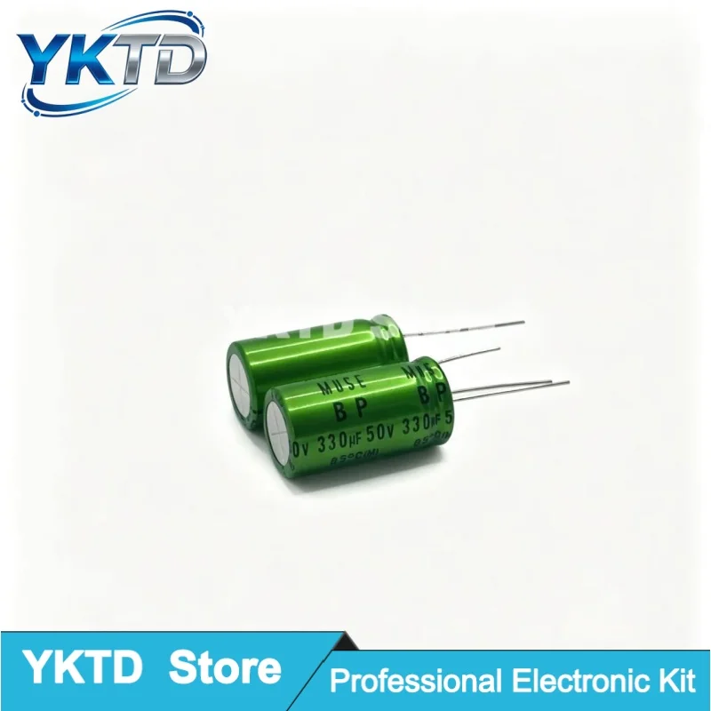10-個-50-個-50v330uf-ボリューム-16x30mm-ニチコン-muse-bp-es-無極性バイポーラ-hifi-オーディオコンデンサ-ues1h331mpm-新品