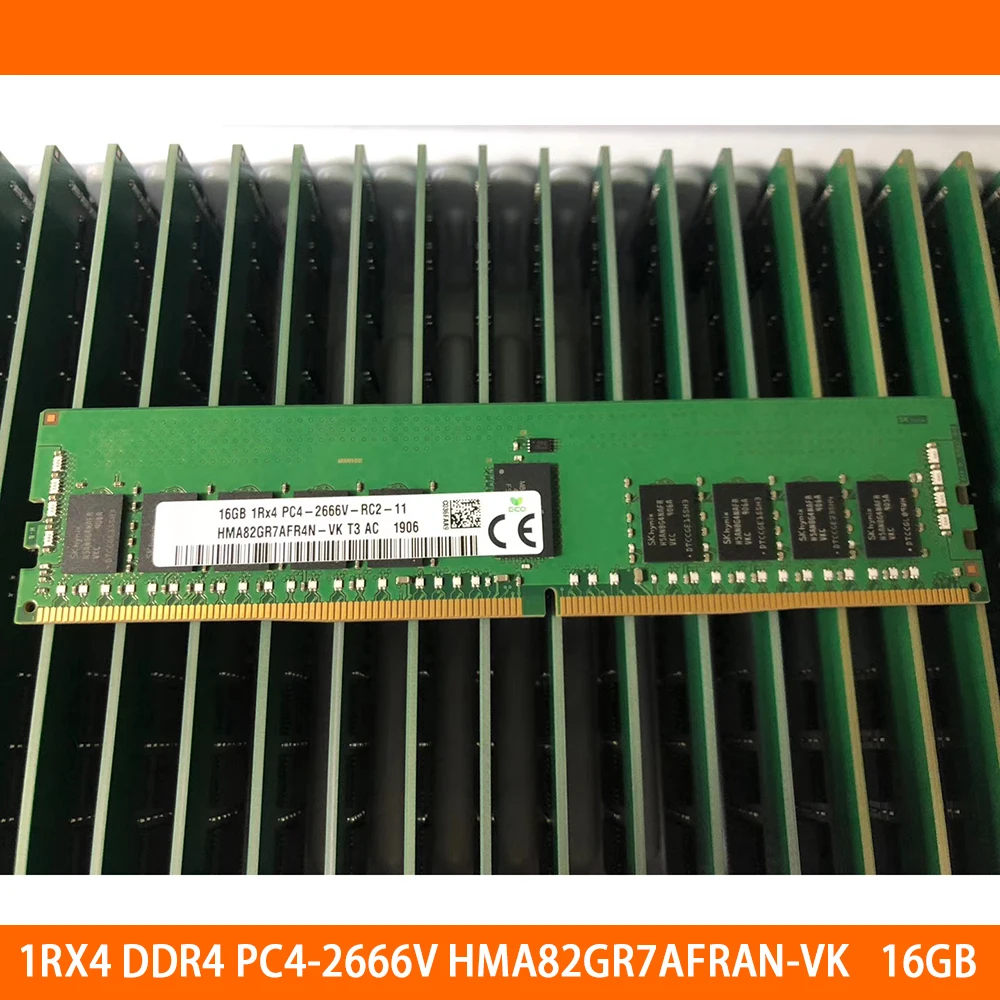 

1PCS 1RX4 DDR4 PC4-2666V ECC REG HMA82GR7AFRAN-VK 16GB 16G RAM For SK Hynix Memory High Quality Fast Ship