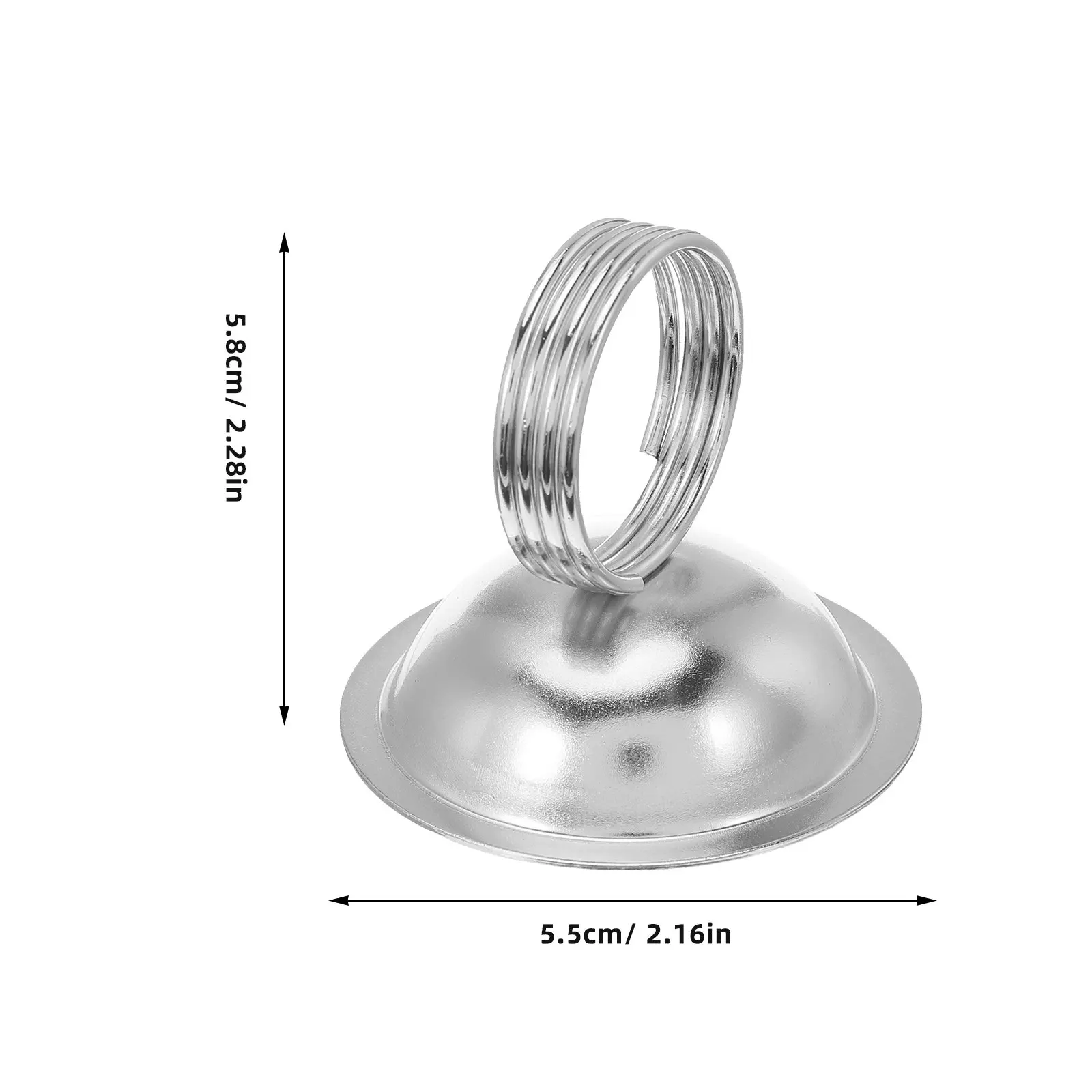 4Pcs Multifunctional Metal Round Memo Holder Clip Desk Organizer Photo Note Business Card Paper Reminder Office Display Stand