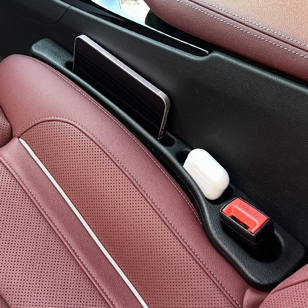 1 paio di strisce universali per seggiolino auto Gap Plug Strip Cucitura laterale Riempitore per spazi vuoti per auto a prova di perdite Organizzatore di stoccaggio Decorazione interna