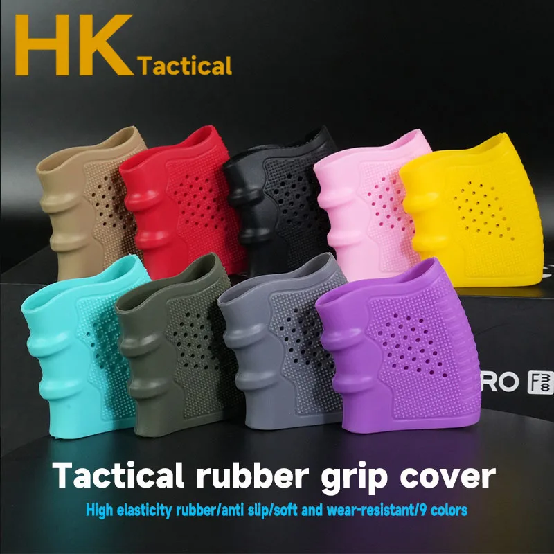 Tactical Handgun Rubber Anti Slip Grip Universal Gloves Pistol G17/G18G19 Handle Breathable Gloves Grip Hunting Weapon Accessory