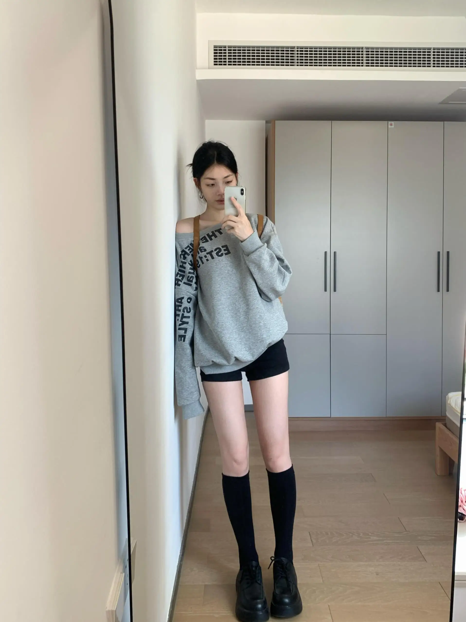 Sweat-shirt Long pour femmes, rétro américain, paresseux, Design de lettres, Sve, épicé, fille, ample, INS, automne, haut d'exposition