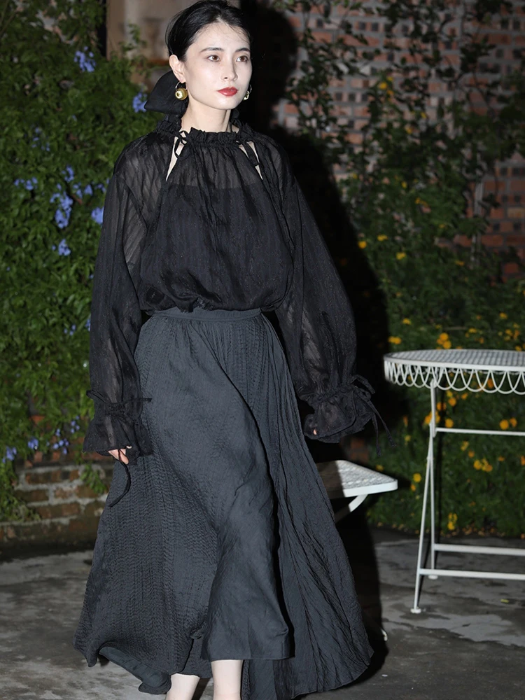 

Шелковая толстовка Ele Original с регулируемым воротником, сексуальный уникальный дизайн, удобная посадка, женская повседневная рабочая одежда