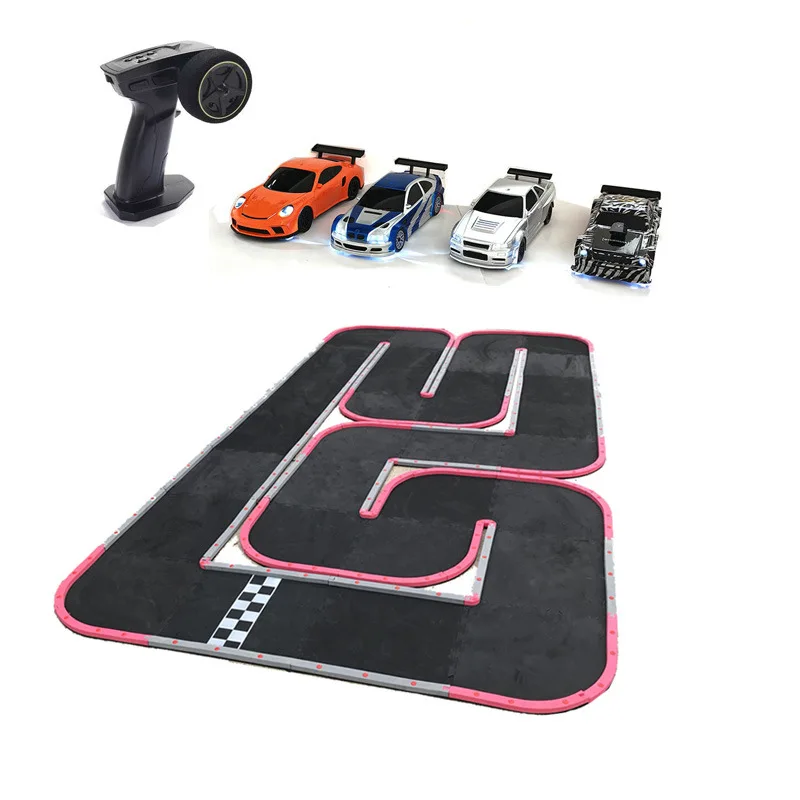Adult RC remote control racing + assembled track combination set professional racing indoor large track 3 * 2M/4 * 2M