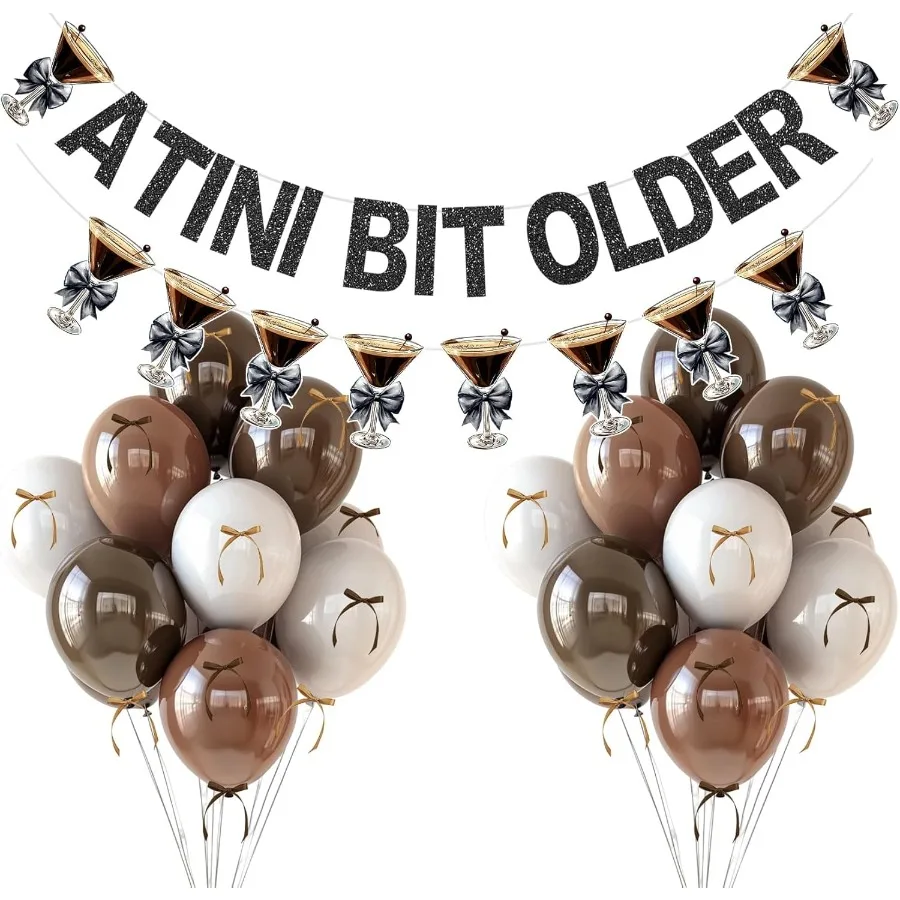 لافتة صغيرة قديمة على شكل إكليل مارتيني 12 بوصة مع شريط فيونكة ذاتي الصنع لتزيين أعياد الميلاد تحت عنوان إسبرسو لقمة صغيرة O