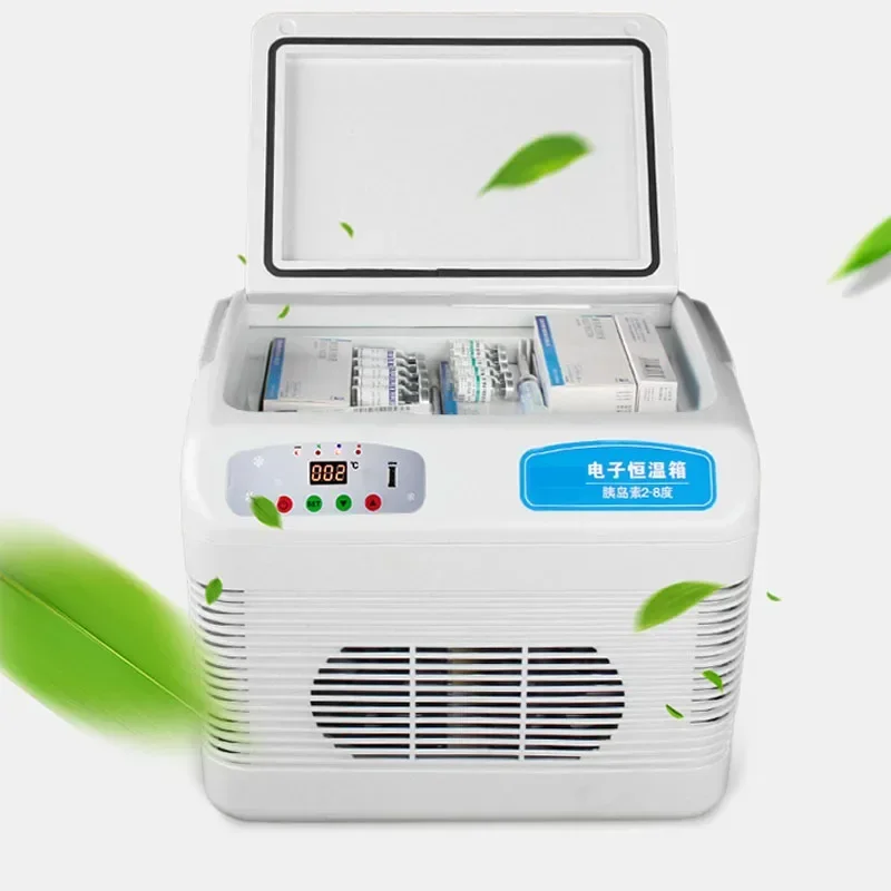 2-8 Degrees Compact/Portable Refrigerator Insulin Incubator 12L Medicine Vaccine Refrigerator Small Mini Home Car Refrigerator