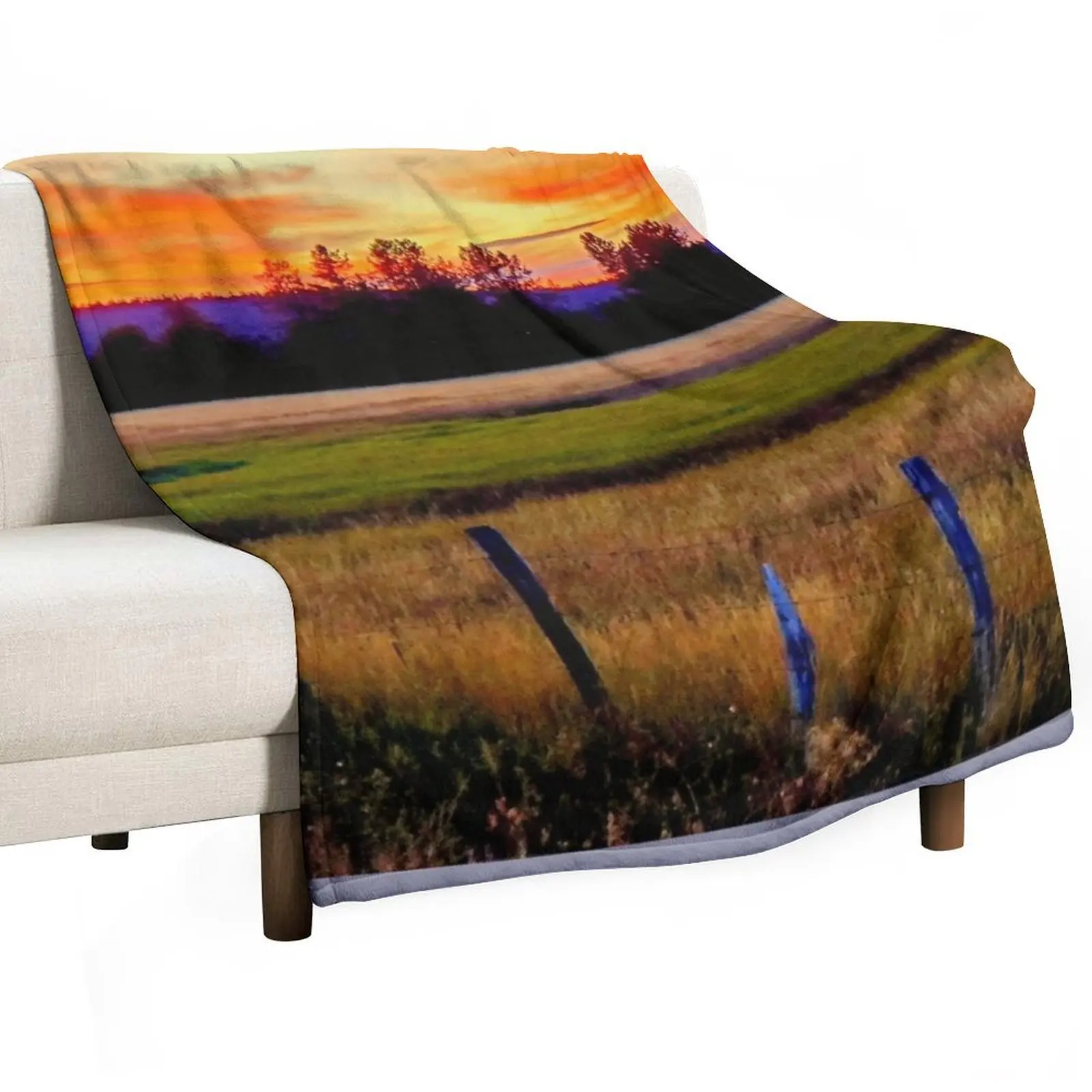 

McCall, Idaho Sunset Throw Blanket Giant Sofa Personalized Gift Multi-Purpose cosplay anime Blankets