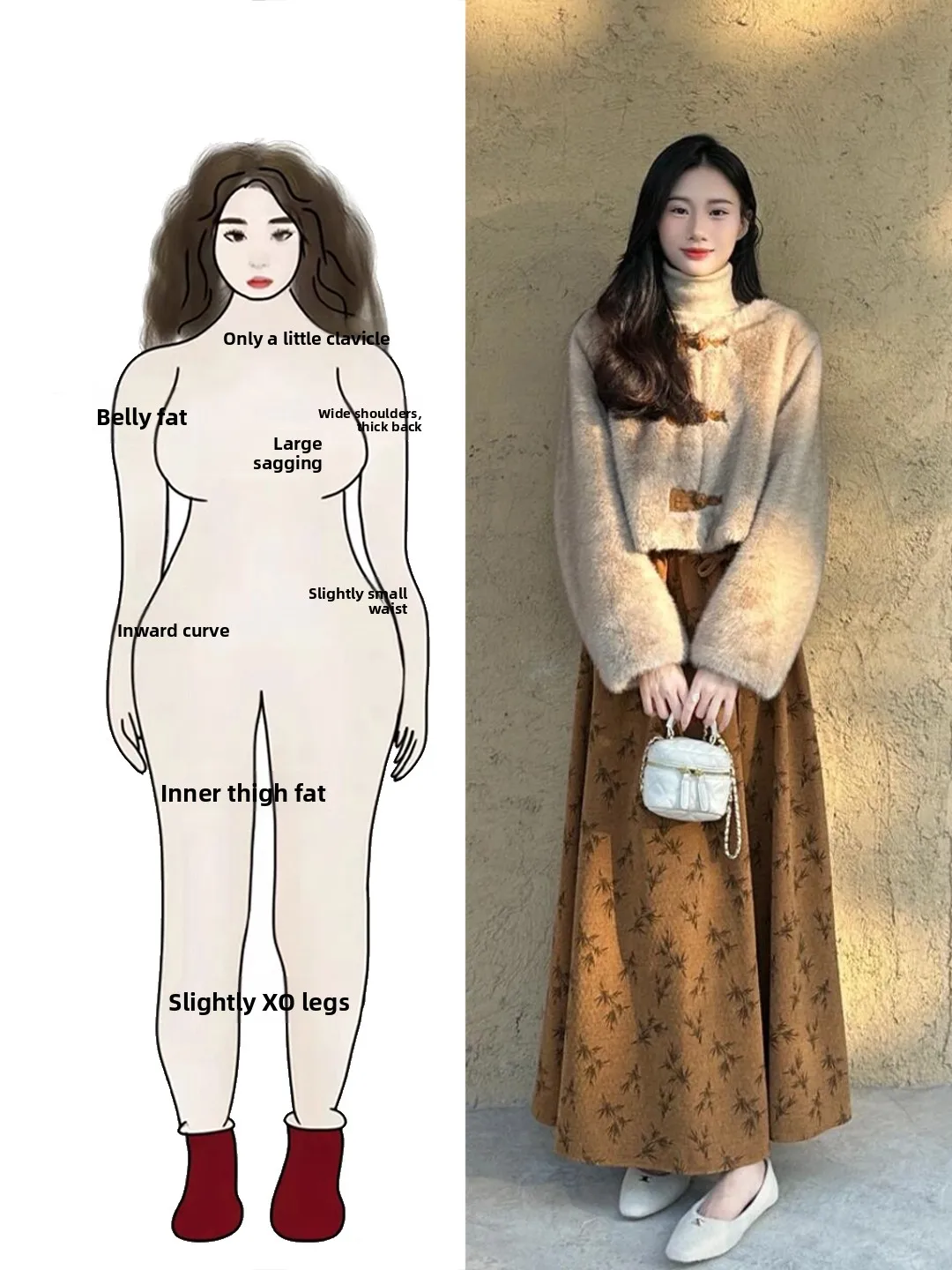 

Winter Faion plus Size Women's eepskin Jaet Floral Skirt Set Casual Sle Long Sve Button up Polyester Fabric