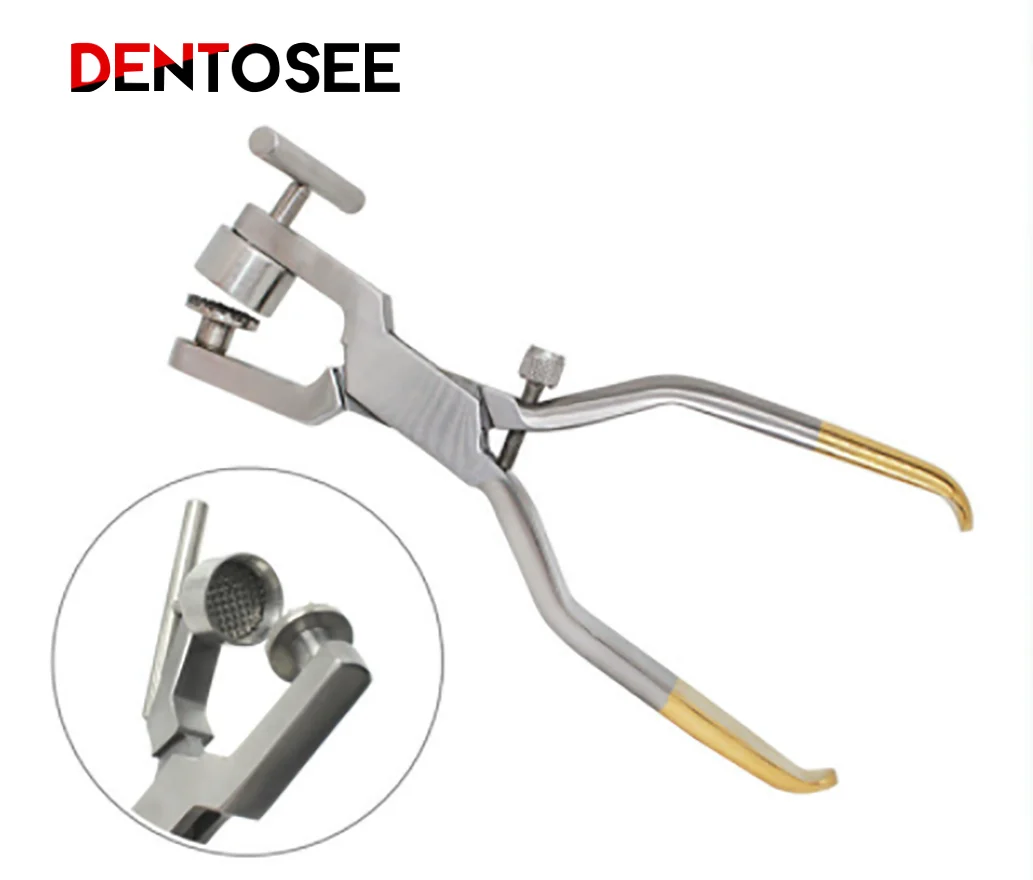 Stainless Steel  Implant Bone Crushing Forceps Mill Bone Morselizer Dental Instruments