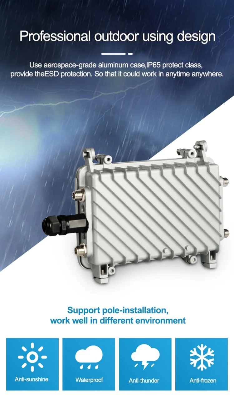 Outdoor 5G NSA SA Esim Sim Modem FWA Cellular Qualcom Chipset X55 Wireless Broadband Router IP67 Waterproof Outdoor CPE