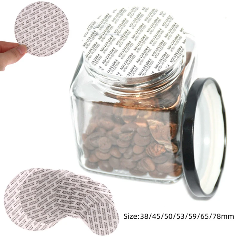 200Pcs Self-adhesive Foam Pressure Sensitive Seal Cap Lining Tamper Resistant Seals Liner For Cosmetic Jar Bottle Pot 20MM-82MM